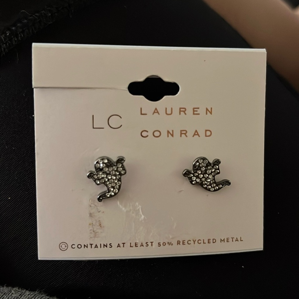 Lauren Conrad Halloween ghost earrings brand new